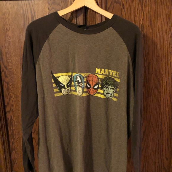 Vintage Marvel Comics baseball style t-shirt, Brown on tan, XL - Picture 2 of 6